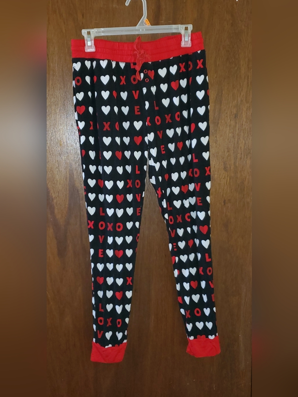 Little Sleepies Love XOXO Joggers Pants Sz Medium Bamboo